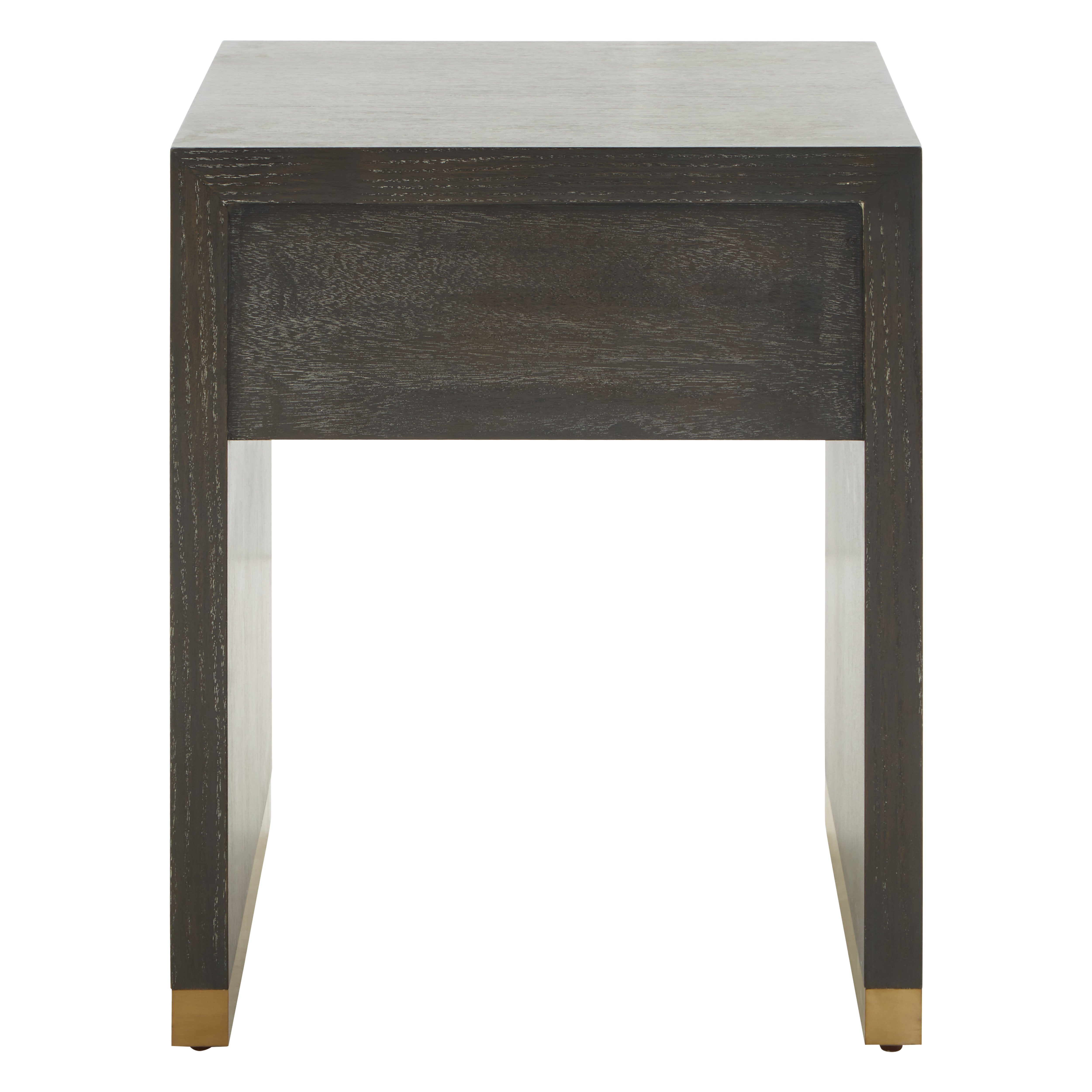 Torcino Grey Faux Shagreen Side Table
